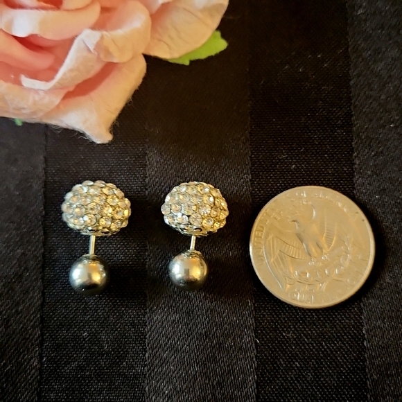 Bubble Rhinestone Earrings - Picture 4 of 5